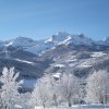 La maison Alpes-Montjoie sous la neige